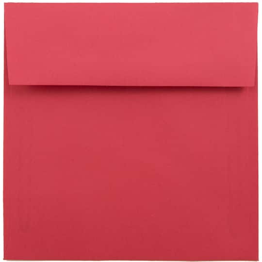JAM Paper 6" Square Colored Invitation Envelopes
